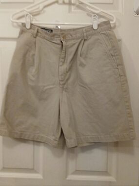 Lands' End Shorts Women's Size 8 Khaki Beige Preppy Summer Wear Casual
